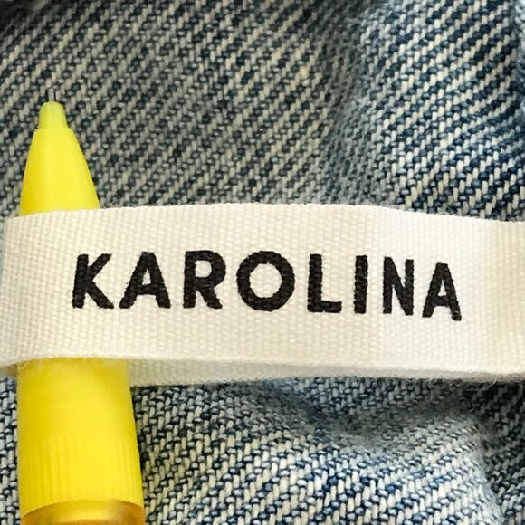 Grlfrnd Karolina Jeans Women 29 Blue High Rise Distressed Button Fly Raw Hem - Picture 5 of 15